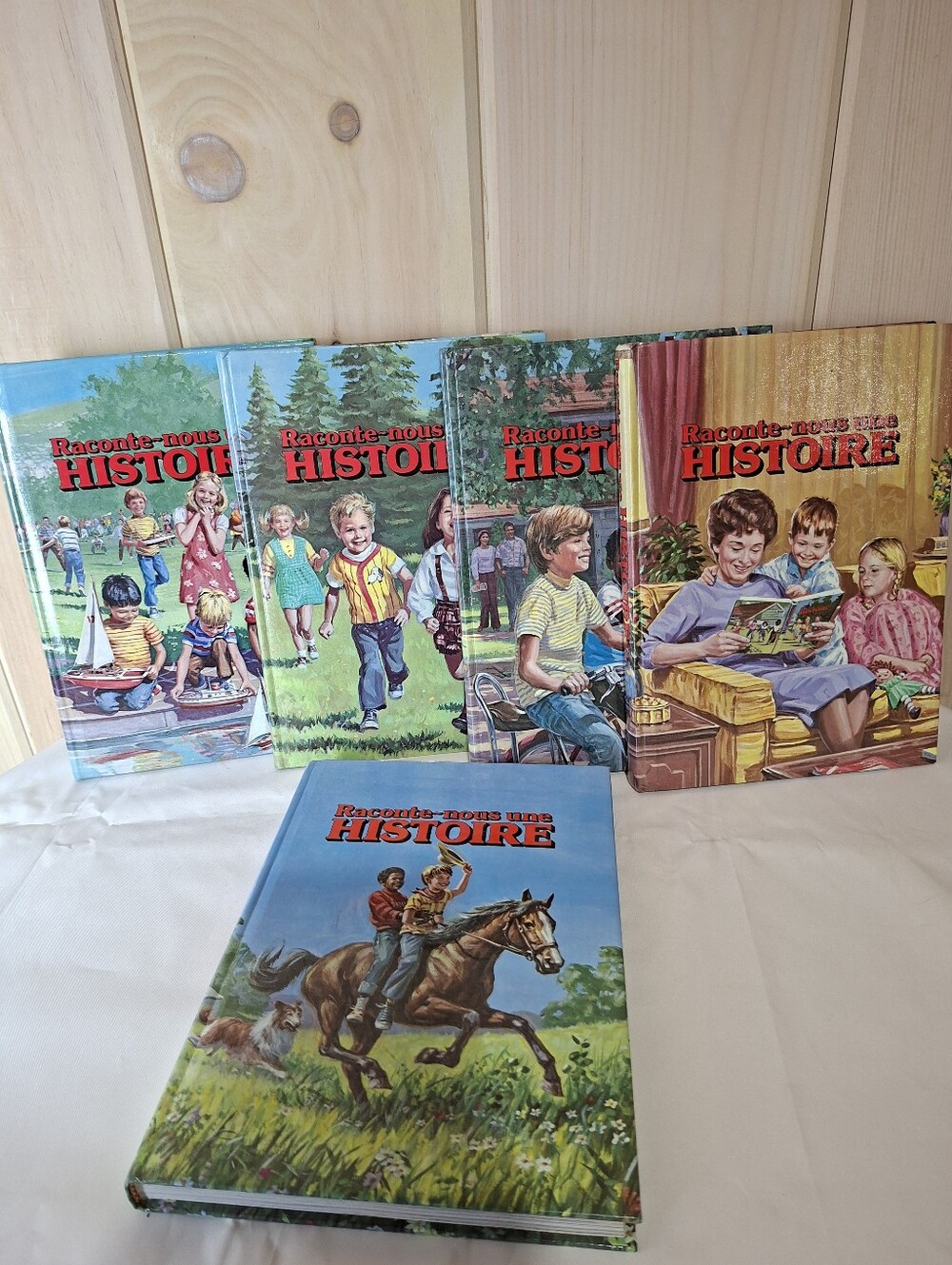 Vintage FRENCH Uncle Arthur Raconte-nous une Histoire - Set of 5 Livres Français